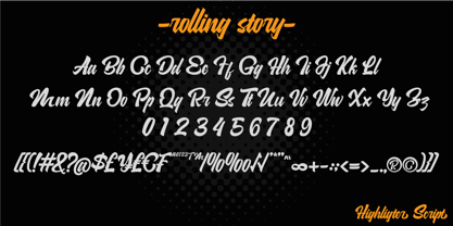 Rolling Story Font Poster 4
