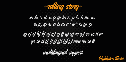 Rolling Story Font Poster 5