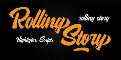 Rolling Story Font Poster 1