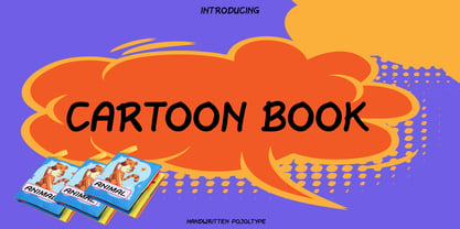 Cartoon Book Font Poster 1
