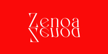 Zenoa Font Poster 1
