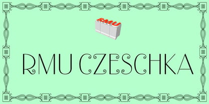 RMU Czeschka Font Poster 1