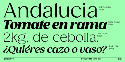 Gazpacho Font Poster 12