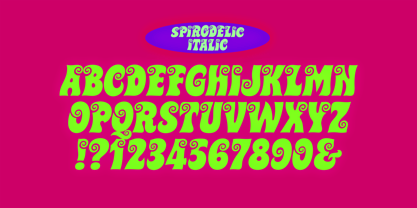 Spirodelic Font Poster 6