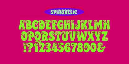 Spirodelic Font Poster 7