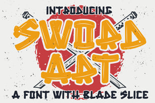 Sword Art Font Poster 1