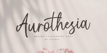 Aurothesia Script Font Poster 1