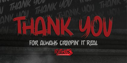 Ruthless Font Poster 8