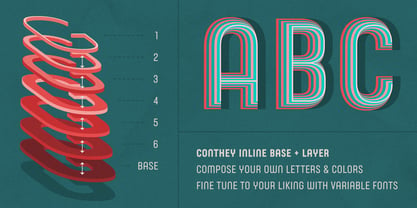 Conthey Inline Font Poster 6