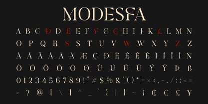 Modesfa Font Poster 10