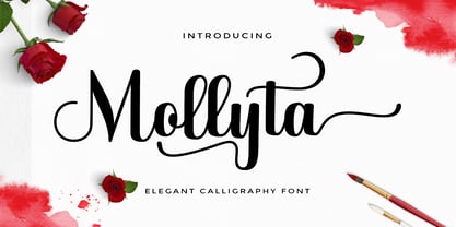 Mollyta Script Font Poster 1
