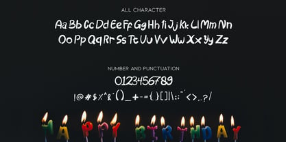 Birthday Party Font Poster 3