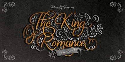 The King Of Romance Font Poster 1
