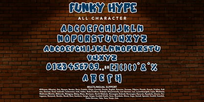 Funky Hype Fuente Póster 8