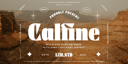 Calfine Font Poster 1