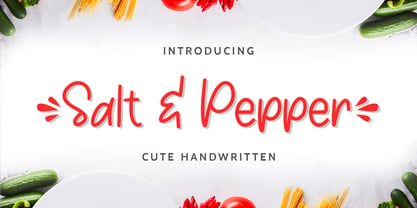 Salt & Pepper Font Poster 1
