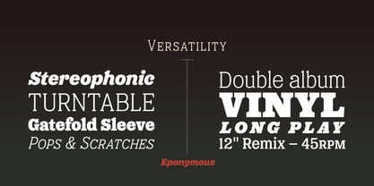 Eponymous Font Poster 10
