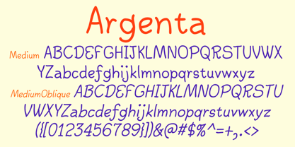 Argenta Font Poster 6