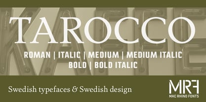 Tarocco Font Poster 1