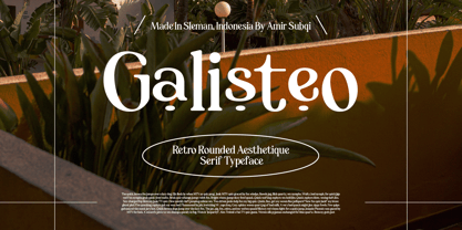 Galisteo Font Poster 1
