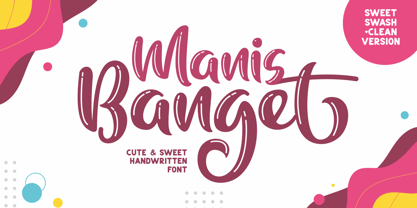 Manis Banget Font Poster 1