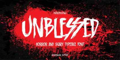 Unblessed Font Poster 1