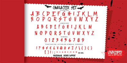 Unblessed Font Poster 6