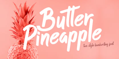 Butter Pineapple Font Poster 1