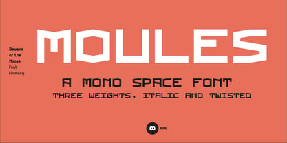 Moules Font Poster 1