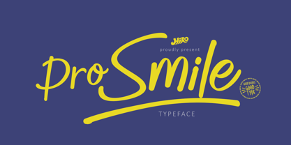 Pro Smile Font Poster 1
