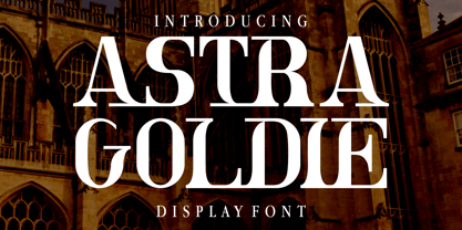 Astra Goldie Font Poster 1