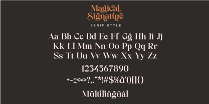 Magical Signature Font Poster 12