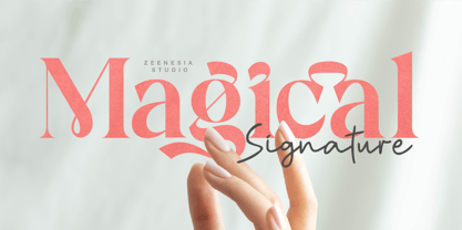 Magical Signature Fuente Póster 10