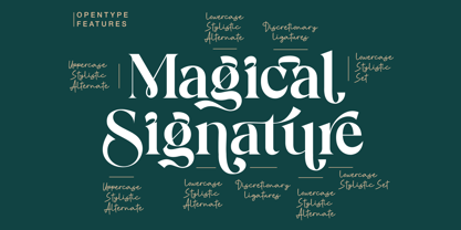Magical Signature Font Poster 2