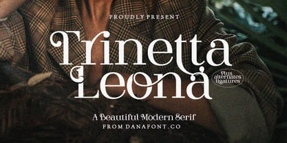 Trinetta Leona Font Poster 1