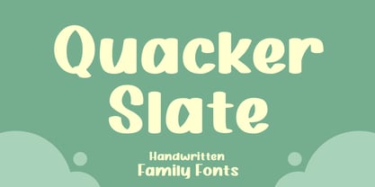 Quacker Slate Font Poster 1