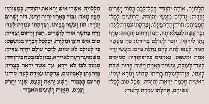 Hebrew Ariel Tanach Fuente Póster 6