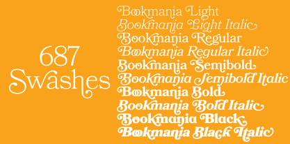 Bookmania Font Poster 4