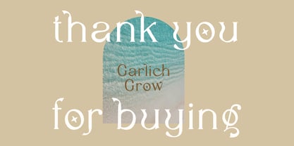 Garlich Grow Font Poster 13