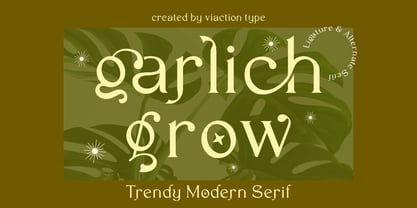 Garlich Grow Font Poster 1