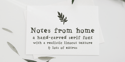 Notes From Home Font Poster 1