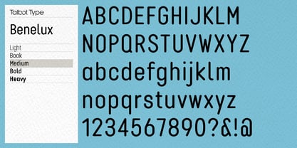 Benelux Font Poster 4