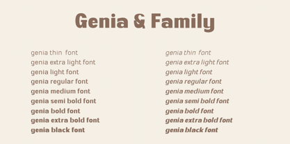 Genia Font Poster 2