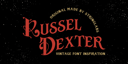 Russel dexter Font Poster 1
