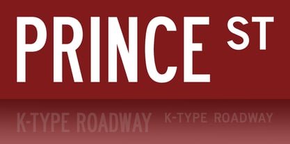 Roadway Font Poster 2