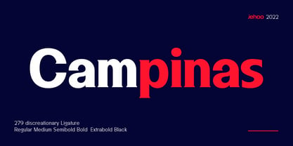 Campinas Font Poster 1