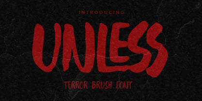 Unless Font Poster 1