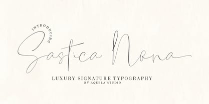 Sastica Nora Font Poster 1