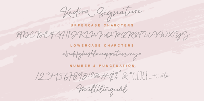 Kedira Signature Font Poster 9
