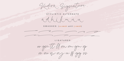 Kedira Signature Font Poster 10